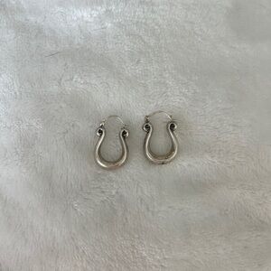 James Avery Silver Horseshoe Earrings